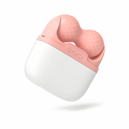 Roze Ice Roller Soicy S30 voor massage en lymfedrainage, ontworpen om zwelling te verminderen en de elasticiteit van de huid te verbeteren.