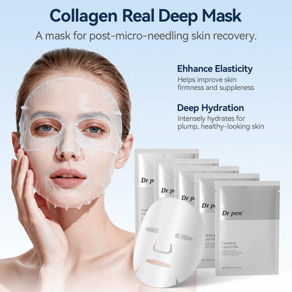 Dr. Pen MIS20 hydraterend gezichtsmasker dat na micro-infusie wordt gebruikt en helpt de huid te hydrateren en de elasticiteit en stevigheid van de huid te verbeteren.